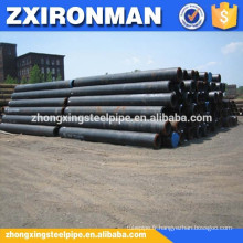 Zhongxing 12 pouces Cédule 80 astm a106 noir tuyaux sans soudure en acier